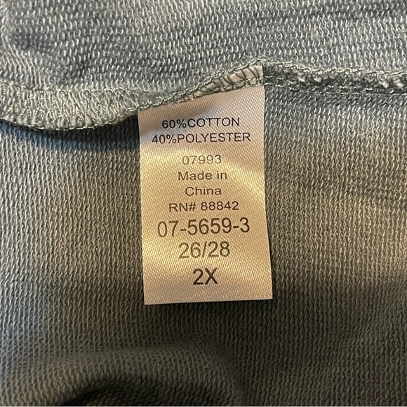 Ellos oversized lace sleeves tunic sweatshirt 2x 26/28 - Picture 8 of 10